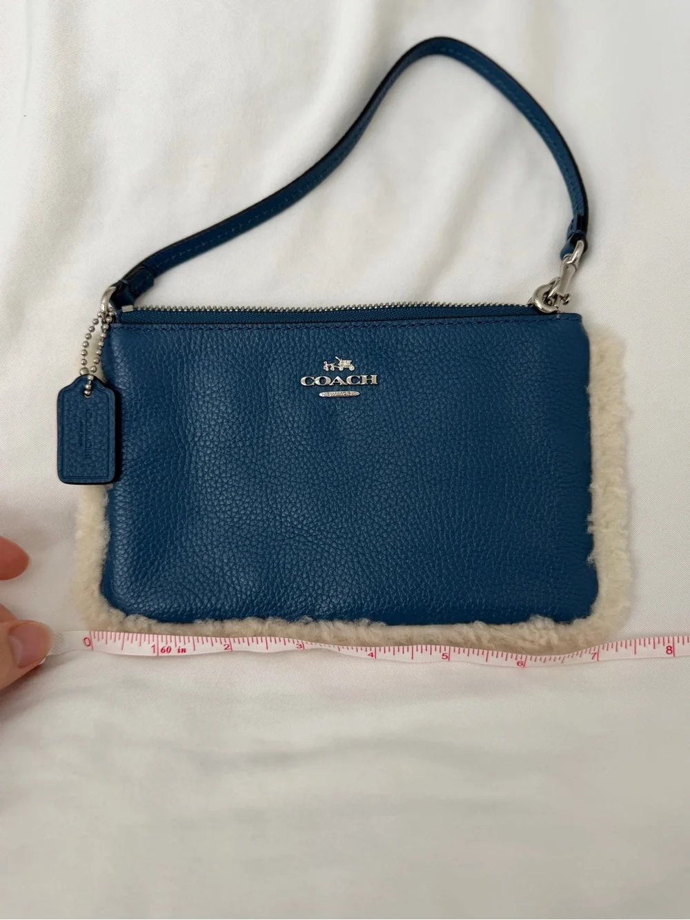 Coach Shearling Wristlet